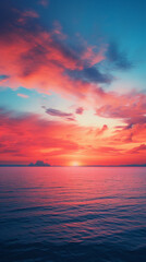 Obraz premium sunset over the sea