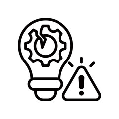 Disruption line icon