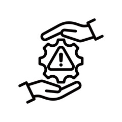 Crisis Handling line icon