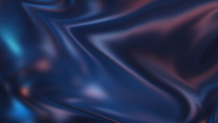 Elegant Fluid Metallic Noise with Smooth Ripples and Reflective Surface.