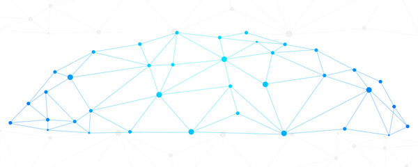 Plexus technology futuristic network connecting dots and lines