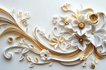 Paper Quilling Floral Swirls
