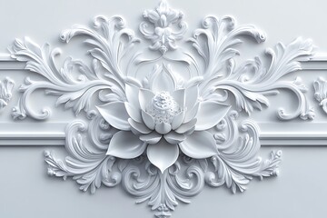 White Floral Ornament