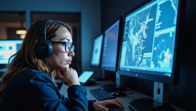 Dramatic 911 Dispatch Operator Intense Emotion & Hyper-Realistic Emergency Call Center