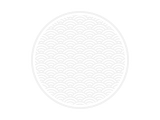 青海波円フレーム