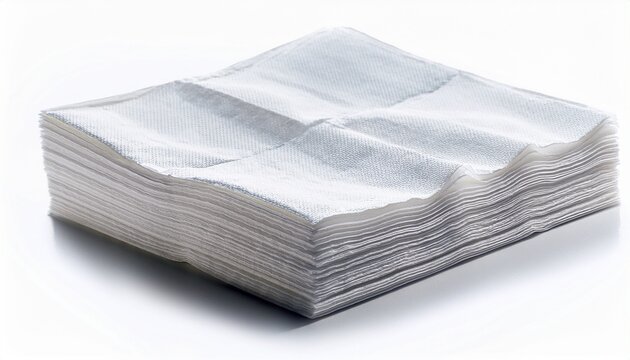 Stack Of White Paper Napkins