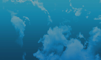 Abstract blue sky cloud background soft textured gradient seamless pattern