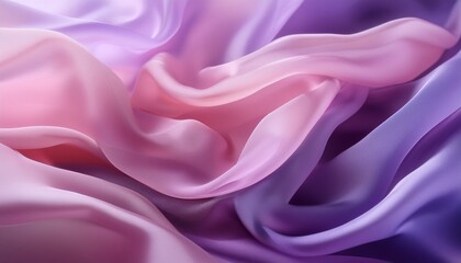 Obraz premium Elegant Abstract Background Of Flowing Sheer Fabric In Shades Of Pink And Purple Delicate Texture And Soft Light Creating A Luxurious And Dreamy Aesthetic