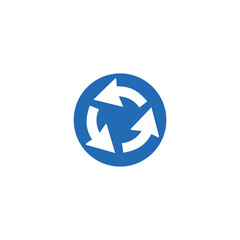 Circular Arrows Symbol of Rotation, Recycling, and Continuous Movement