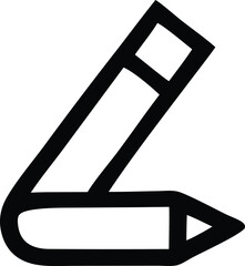 Simple icon of a pencil ready for drawing writing editing or creative tasks symbolizing education creation and communication essentials