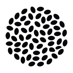 Abstract geometric composition with bold color accents and clean typography elements