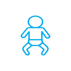 Baby Infant Outline Icon