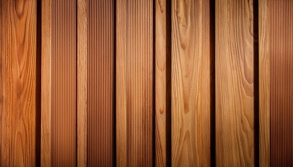 Fototapeta premium Cladding Wall Background Vertical Wood Panel Surface
