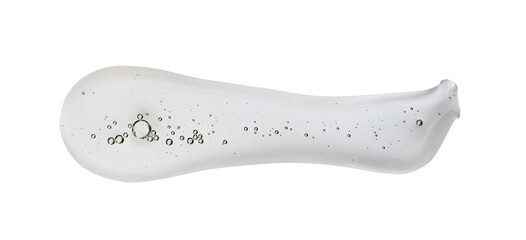 clean liquid swatch with bubble isolated