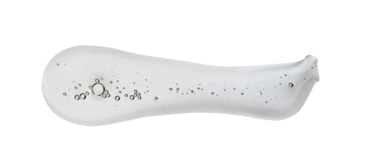 clean liquid swatch with bubble isolated