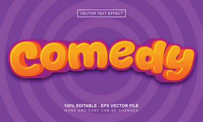 Editable text comedy style effect
