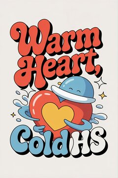 Warm Heart, Cold HS: A Retro-Inspired Graphic Design