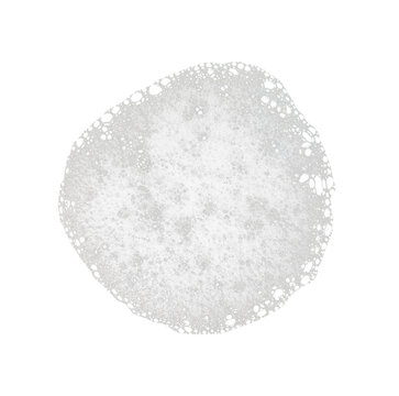 white soap bubble suds isolated element