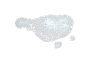 realistic white foam isolated element