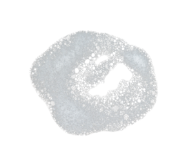 white soap foam isolated element