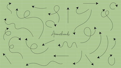 Arrowheads Collection - Diverse Cursive Arrows