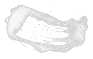 abstract white foam isolated element