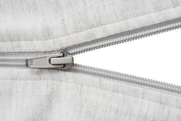 white open zipper for fashion background © berkahjayamaterial