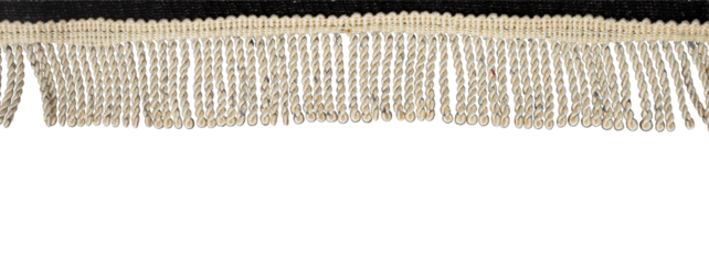 gold fringe border decorative isolated