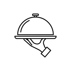 Fototapeta premium Catering service icon vector