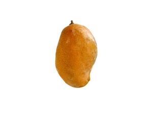 Fresh mango fruit isolated on white background. Typical fruit of Guatemala
