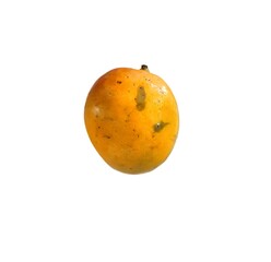 Ripe mango isolated on white background. Typical Guatemalan food