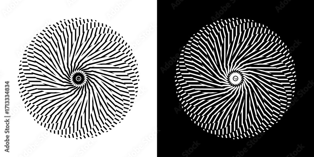Poster abstract background with abstract line pattern in circles. spiral art design as a logo or icon. a bl