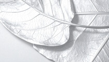 Silver leaves close-up