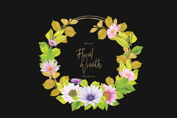 watercolor CHRYSANTHEMUM card set sample