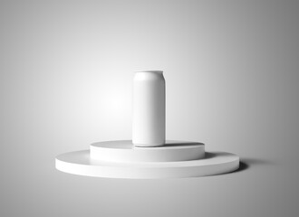 Soft drink 3d can mockup