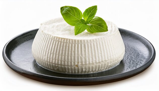 Fresh Ricotta Cheese Made From Simple Ingredients For Delicious Dishes And Desserts Isolated On Transparent Background