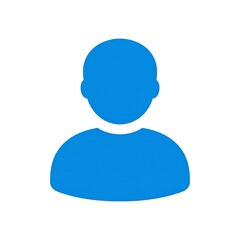 Simple blue person icon