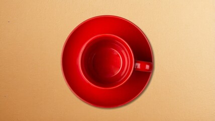 Blank cup for coffee or tea on desk background,