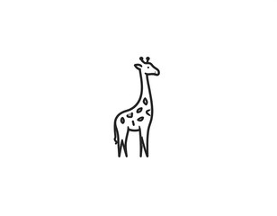 Obraz premium Simple giraffe illustration