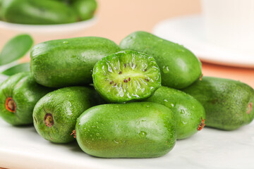 Fresh Mini Kiwi Fruits with Soft Skin - Healthy Exotic Superfood Snack