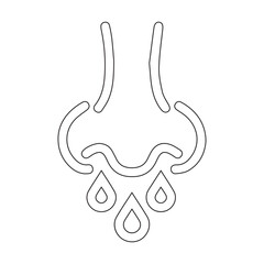 Nose with Water Droplets