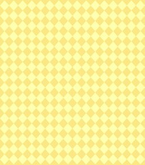 Yellow seamless checkered pattern with diamond shapes, cheerful and warm design.