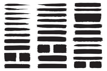 Set of paint brush stroke and abstract grunge banner for graphic background decoration. Watercolor splatter, ink splash and creative shape for social media. Vector frame art or texture element. eps 10