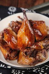 Cantonese Style Roasted Duck with Soy Sauce Glaze - Traditional Chinese Cuisine