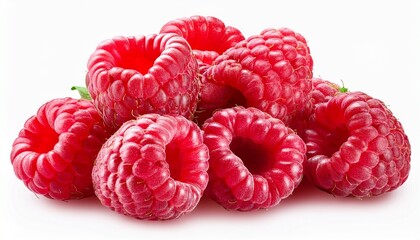 Raspberries Isolated On Transparent Background