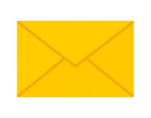 Simple yellow envelope icon