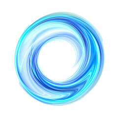 Abstract Swirl Design in Shades of Blue A Modern and Artistic Element for Any Project