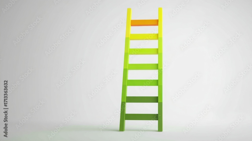 Poster Ladder symbolizing the predictive asset management concept as a logical framework for structured investment strategies