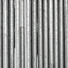 Close-up Abstract View of a Series of Metallic Cylinders