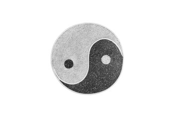 Yin Yang terrazzo stone background